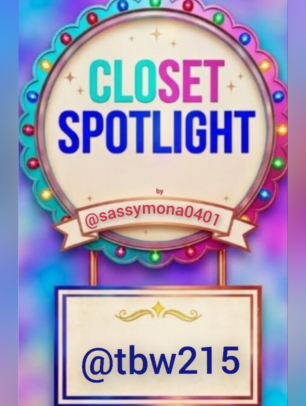 Shop @tbw215 Supporting Closet-Every Purchase =1 Entery for July 27th Gift